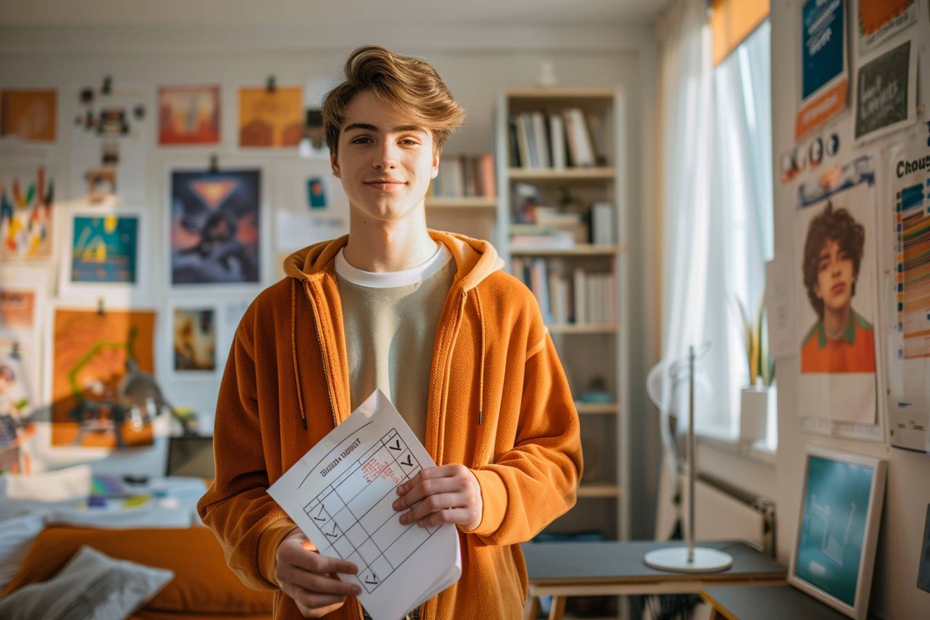 assurance habitation étudiant : étudiant signant un contrat d'assurance habitation