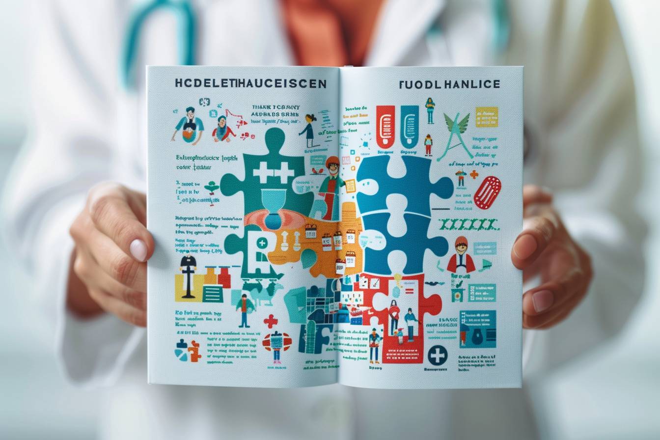 résiliation mutuelle santé : person annulant un contrat de mutuelle santé avec documents et stylo