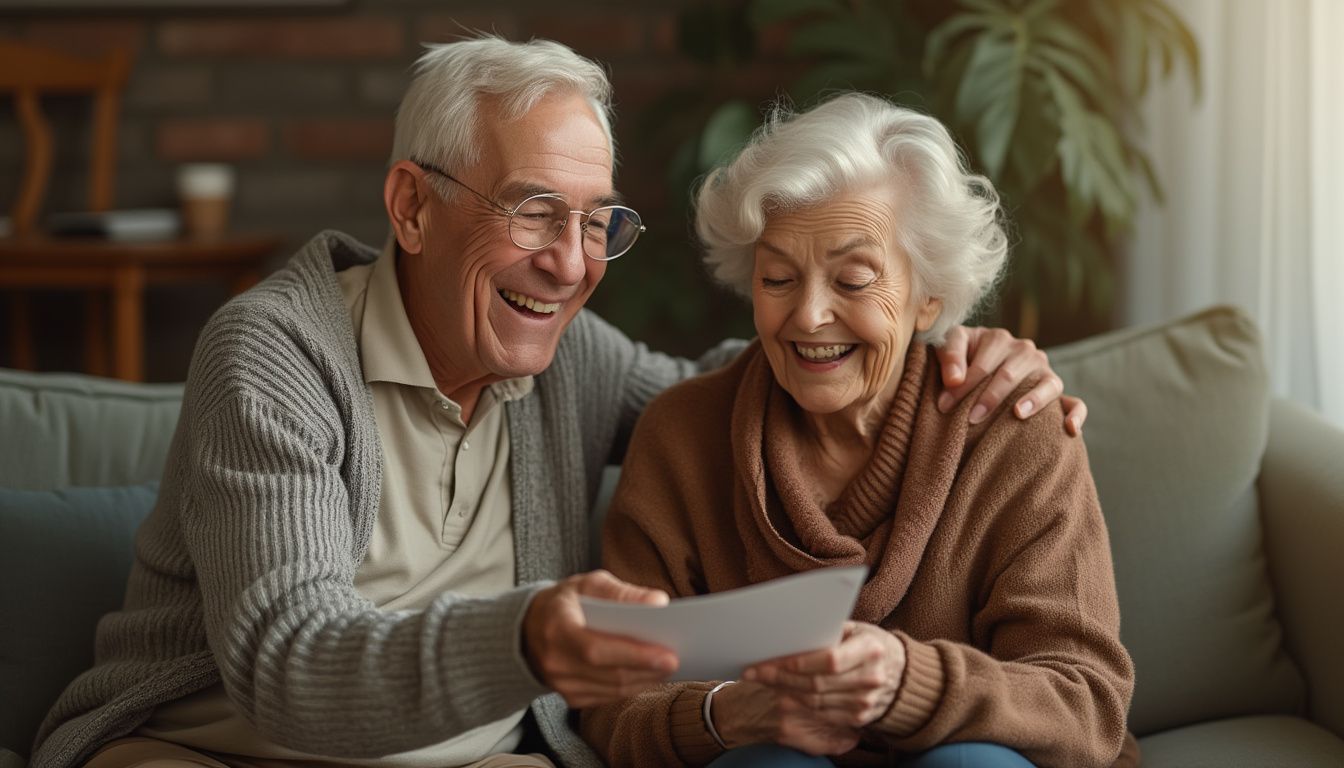 aides financières : seniors recevant un soutien financier pour leurs soins de santé
