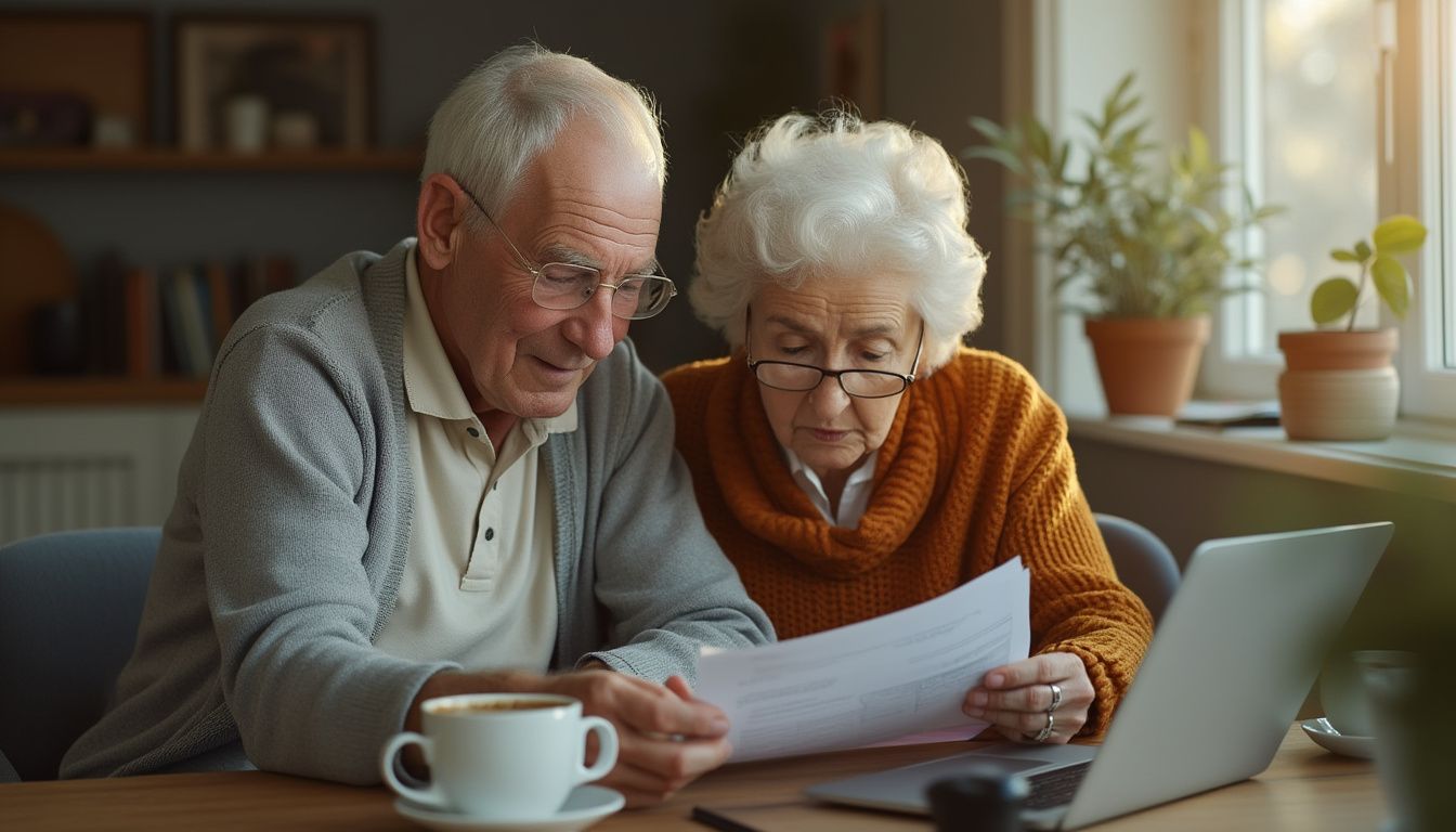 tarif mutuelle AXA senior : illustration d'un senior consultant les offres de mutuelle santé AXA