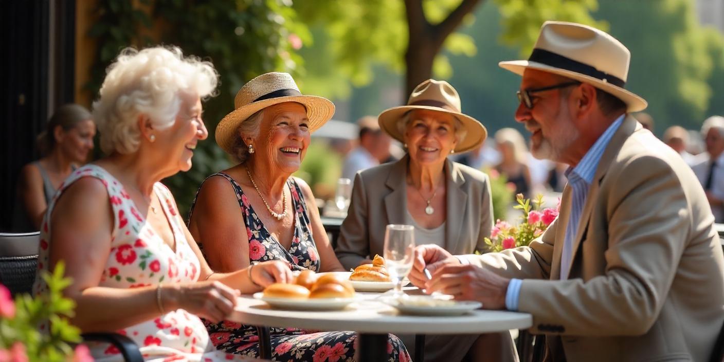 mutuelle santé seniors : seniors consultant des offres de mutuelles santé adaptées