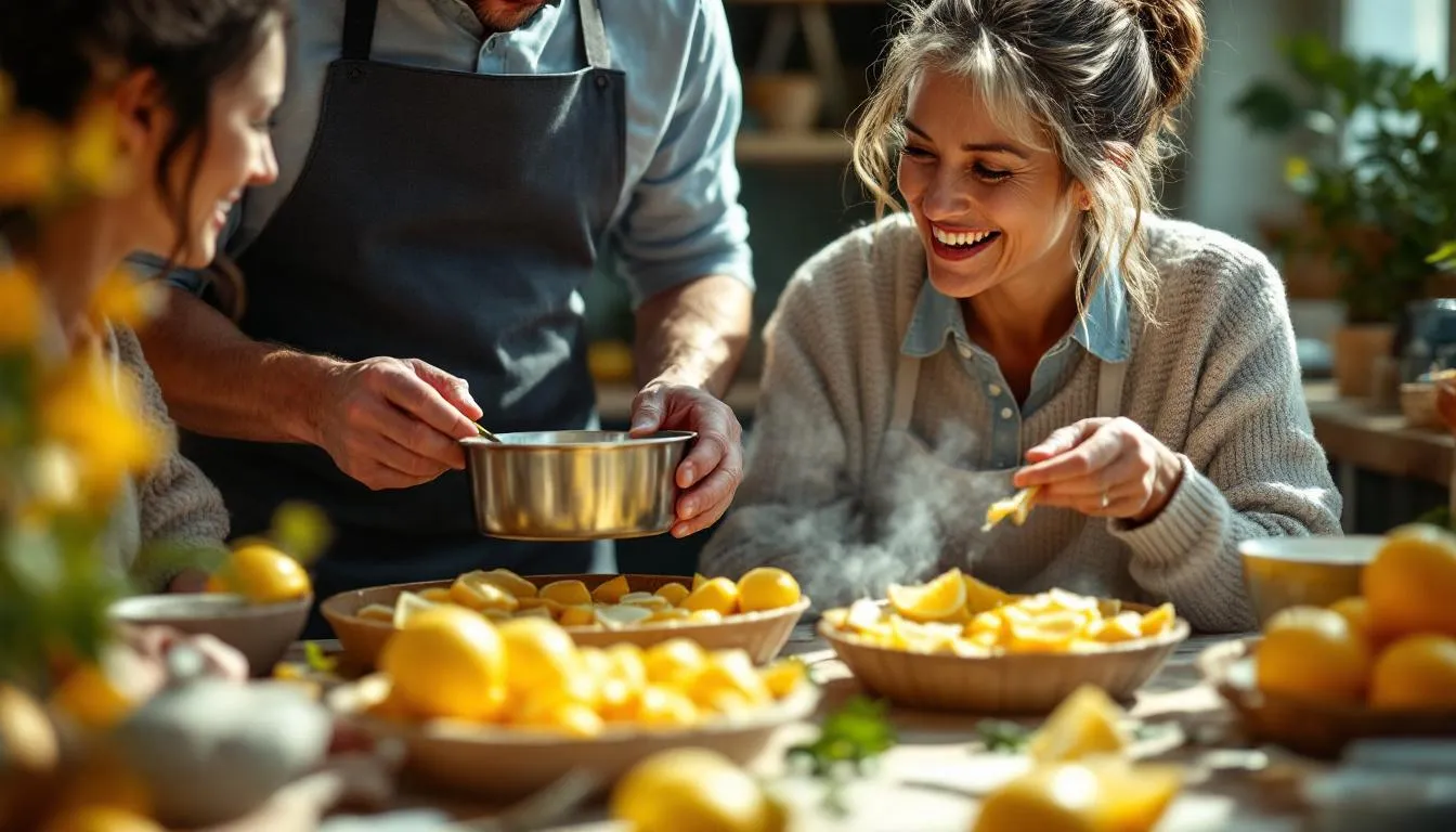 conservation citron : citrons frais dans un panier