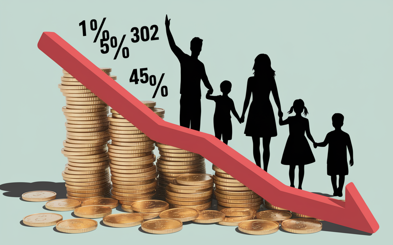 Tableau frais élevés et familles inquiètes assurance vie