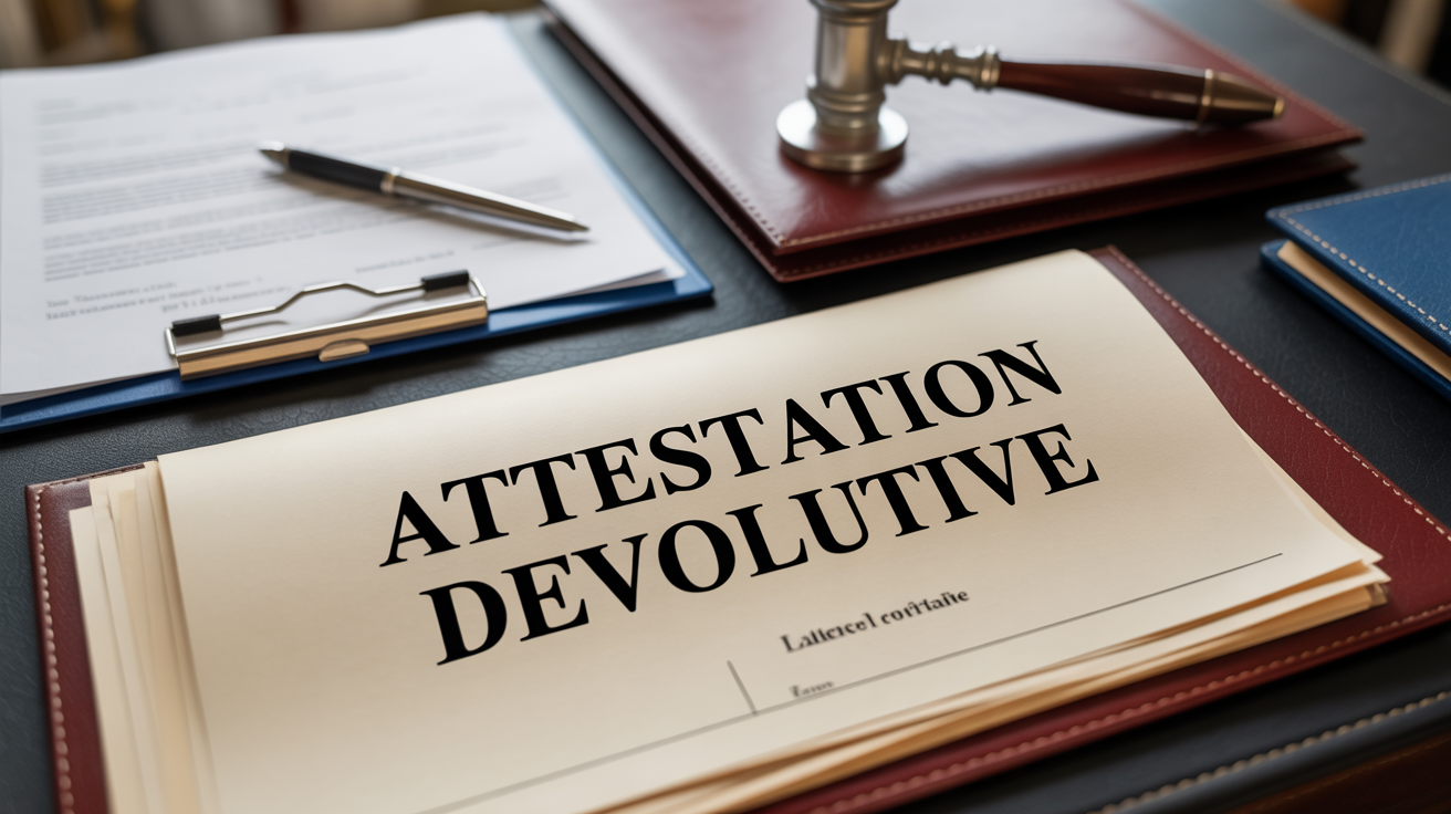 Attestation dévolutive et dossiers succession simplifiée
