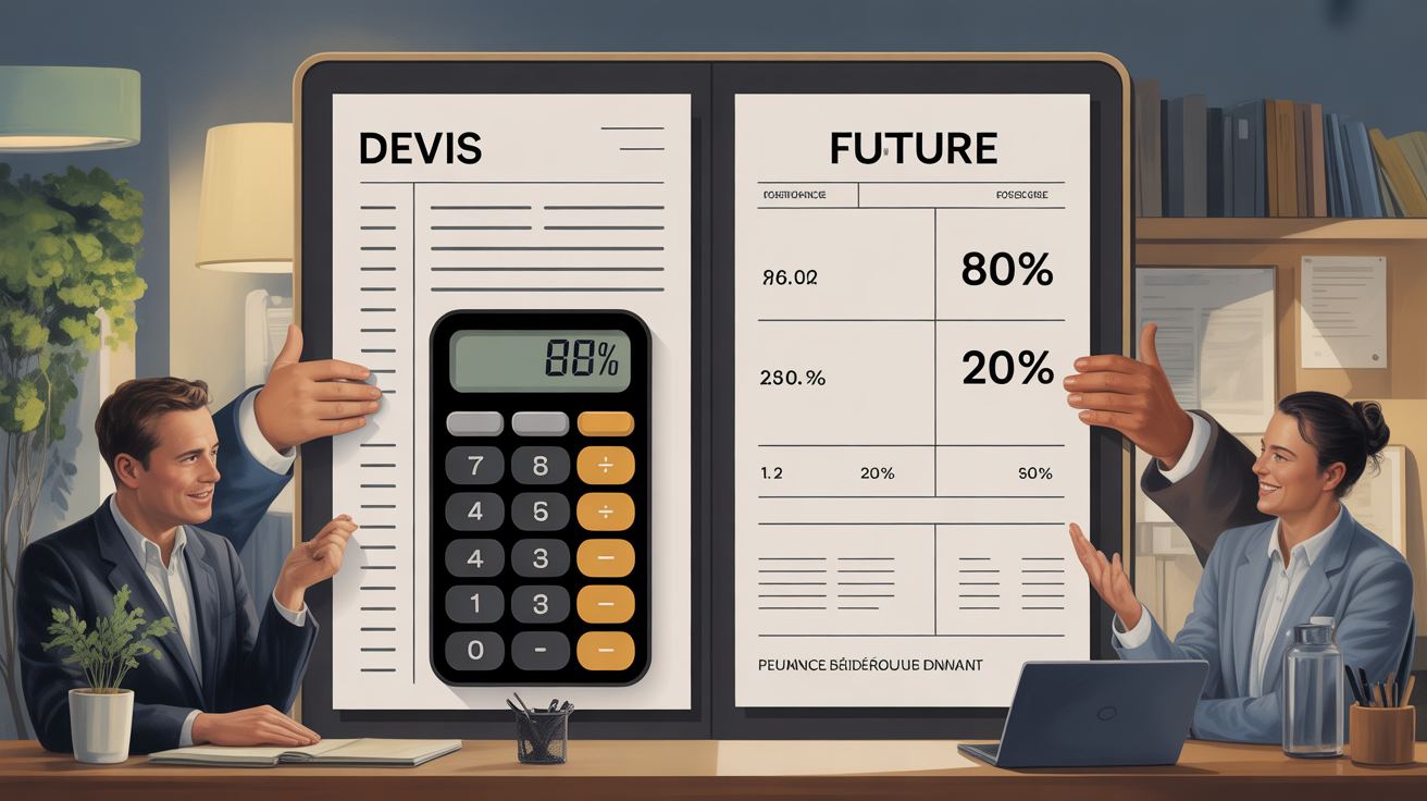 Tableau comparatif indemnisation assurance devis ou facture