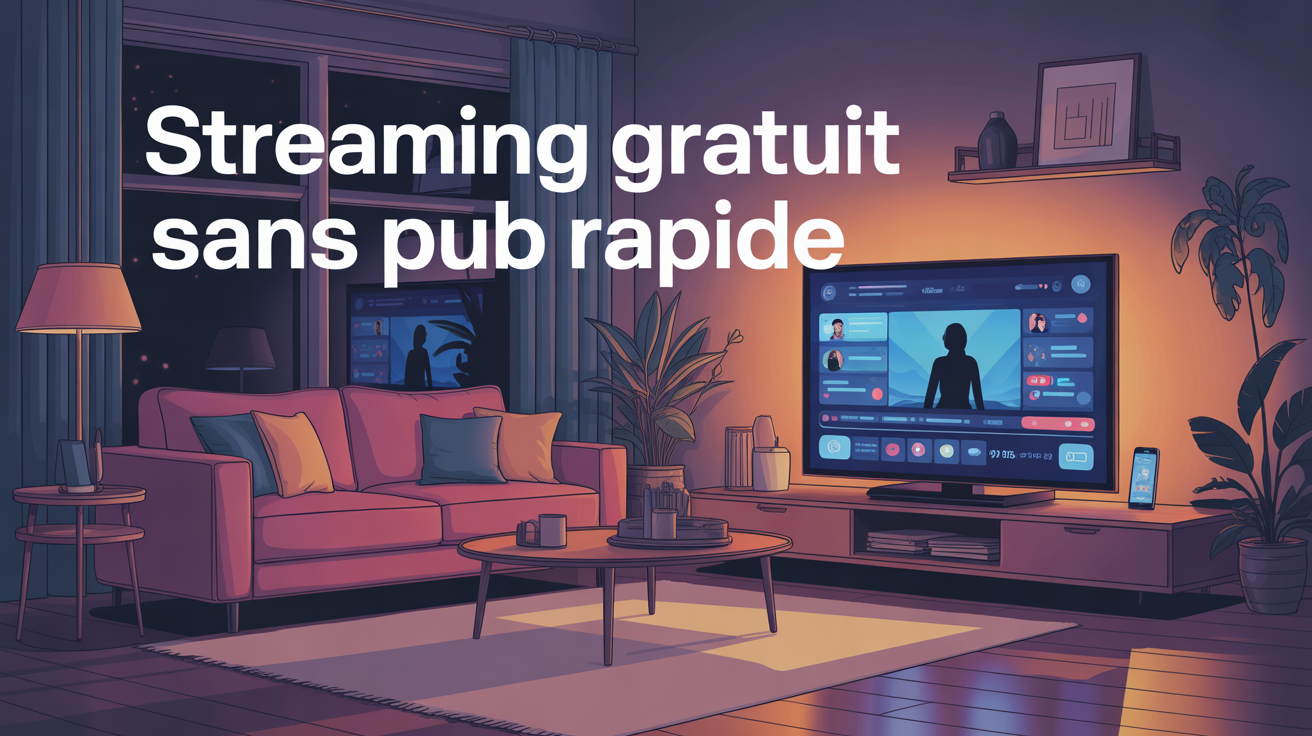 Interface Crebya streaming gratuit sur TV et smartphone
