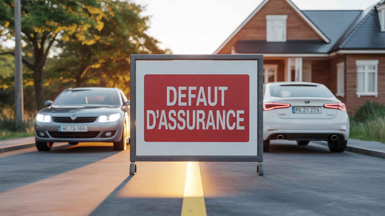 defaut d'assurance, visuel voiture maison document