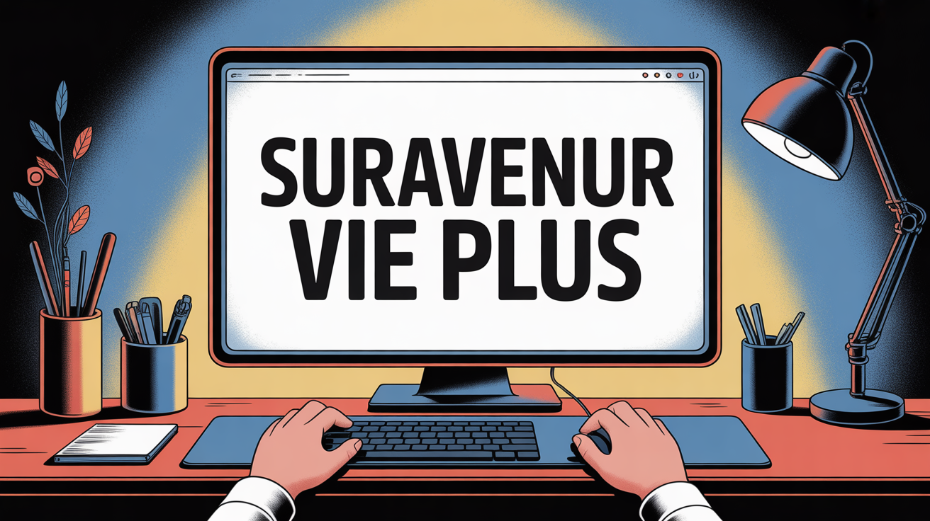 Illustration écran Suravenir Vie Plus ordinateur main souris