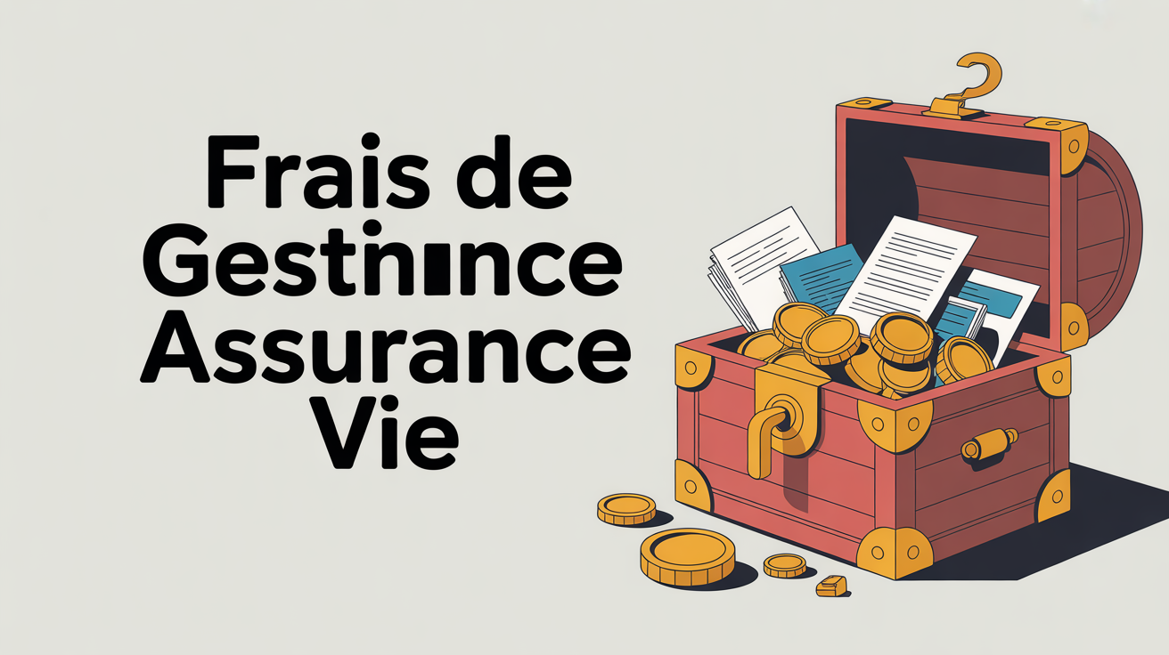 Coffre-fort ouvert rempli d'or symbolisant frais de gestion assurance vie