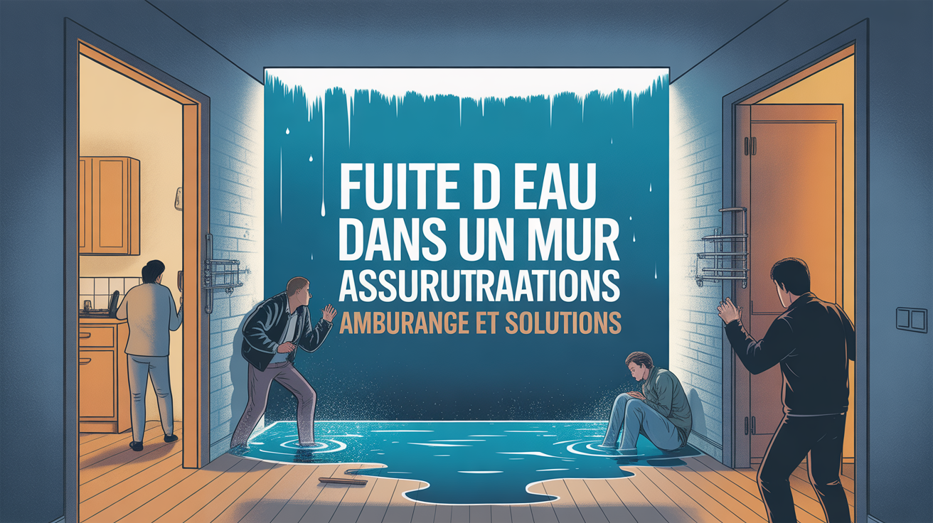 illustration fuite d’eau dans un mur assurance habitation
