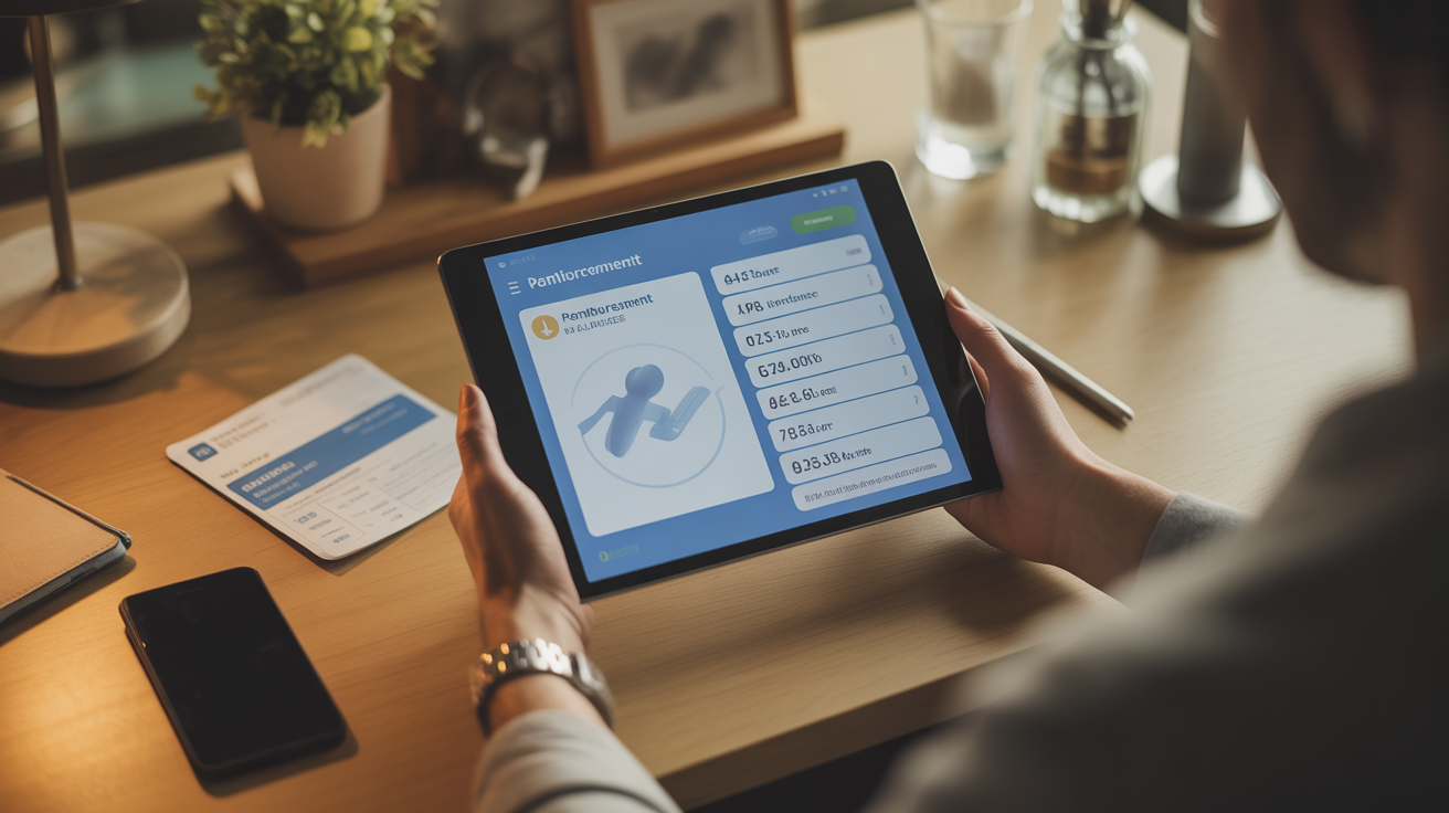 Consultation tablette graphique remboursements mutuelle Baloo application