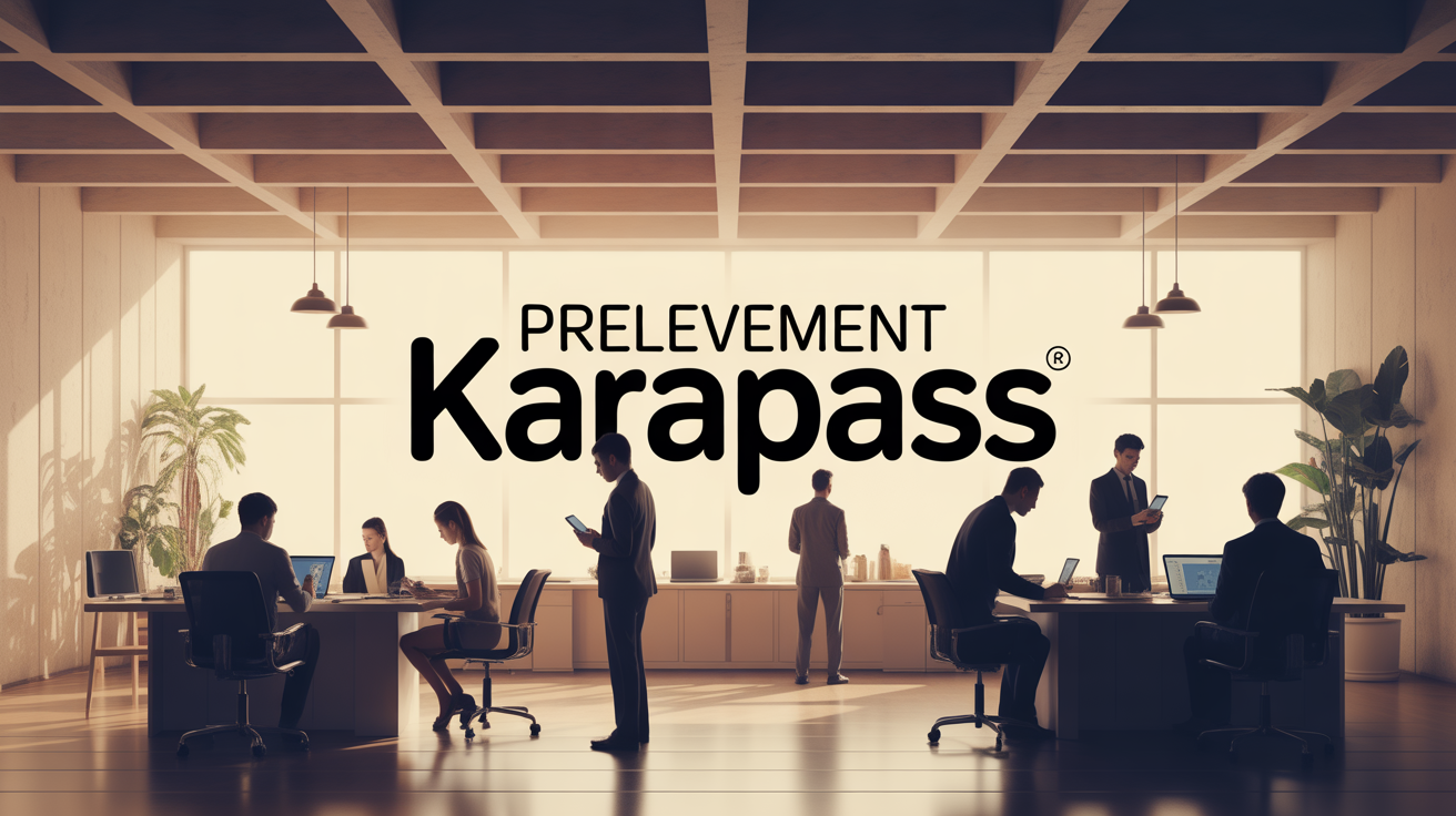 Prelevement Karapass illustration bureau digital