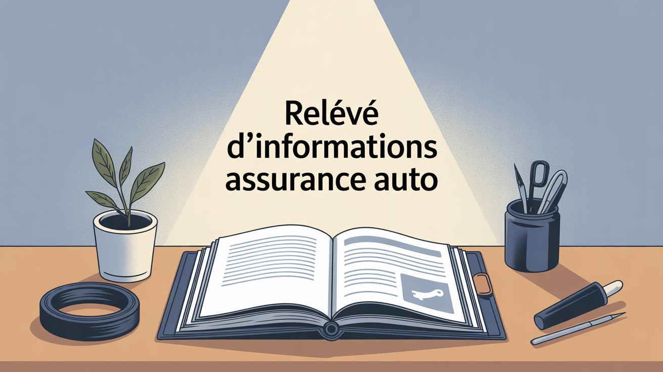 Illustration dossier releve informations assurance auto