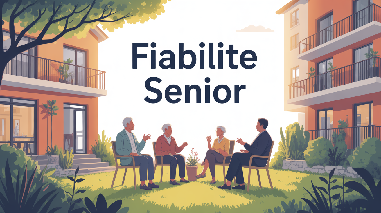 Illustration residence senior accueillante fiabilite