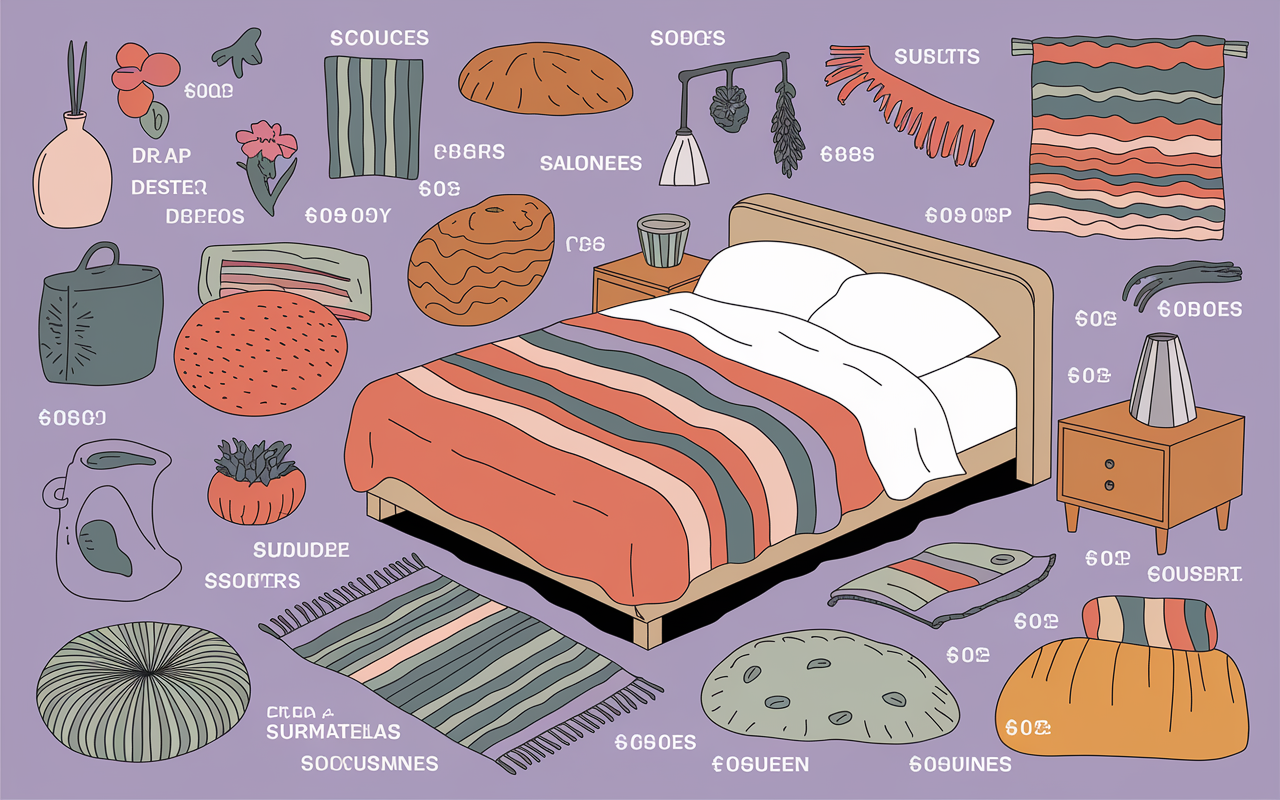 Drap tapis surmatelas coussinet Inalterra sur lit