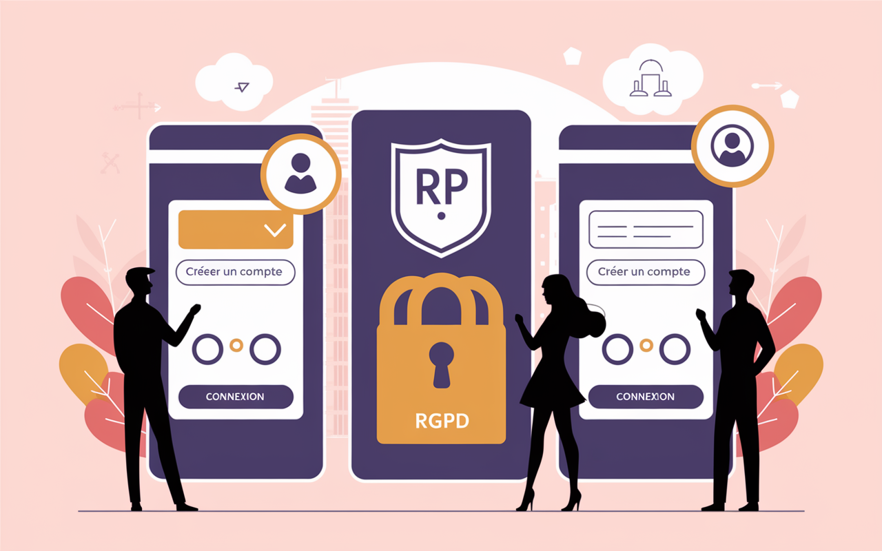Visuel connexion sécurisée Plansante avec badge RGPD