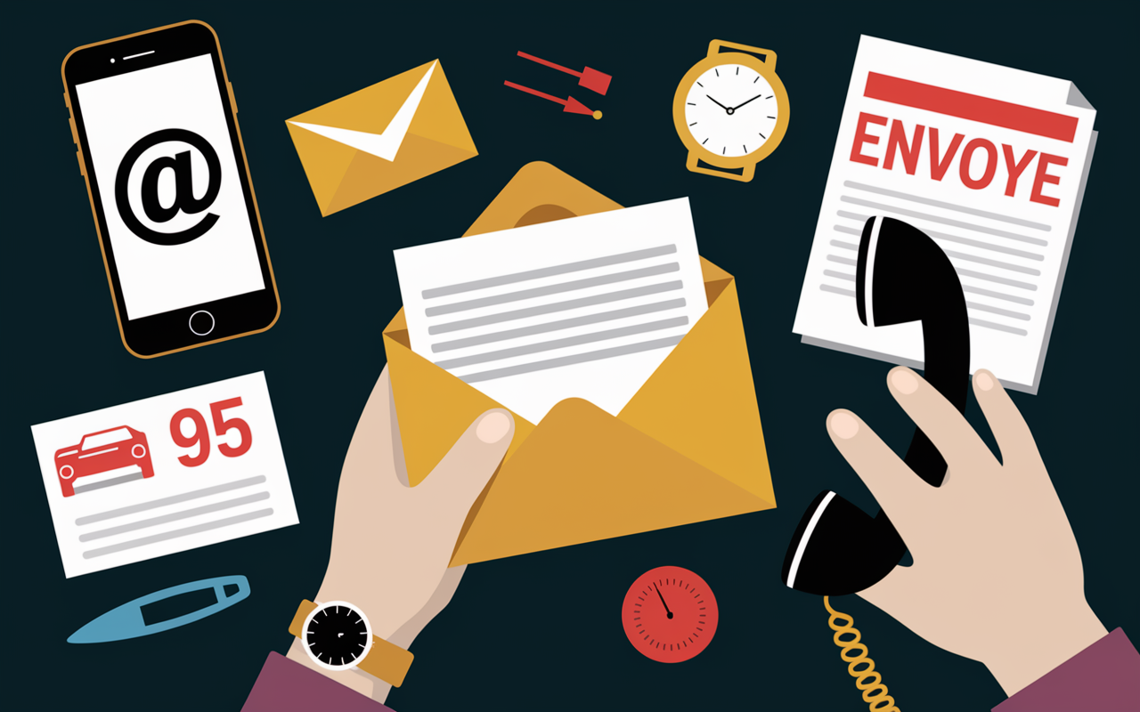 envoi declaration circonstanciee smartphone enveloppe urgence
