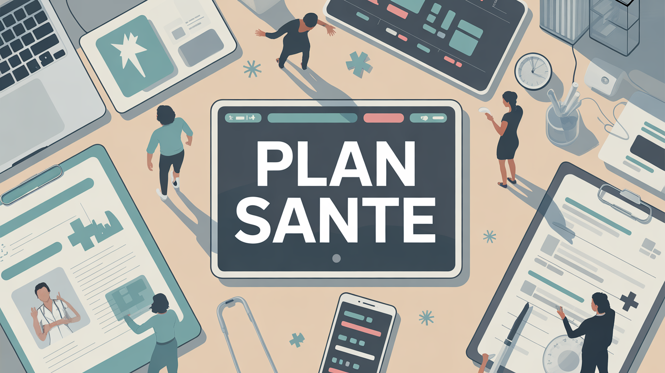 Vue Plan Sante outils digitaux bureau