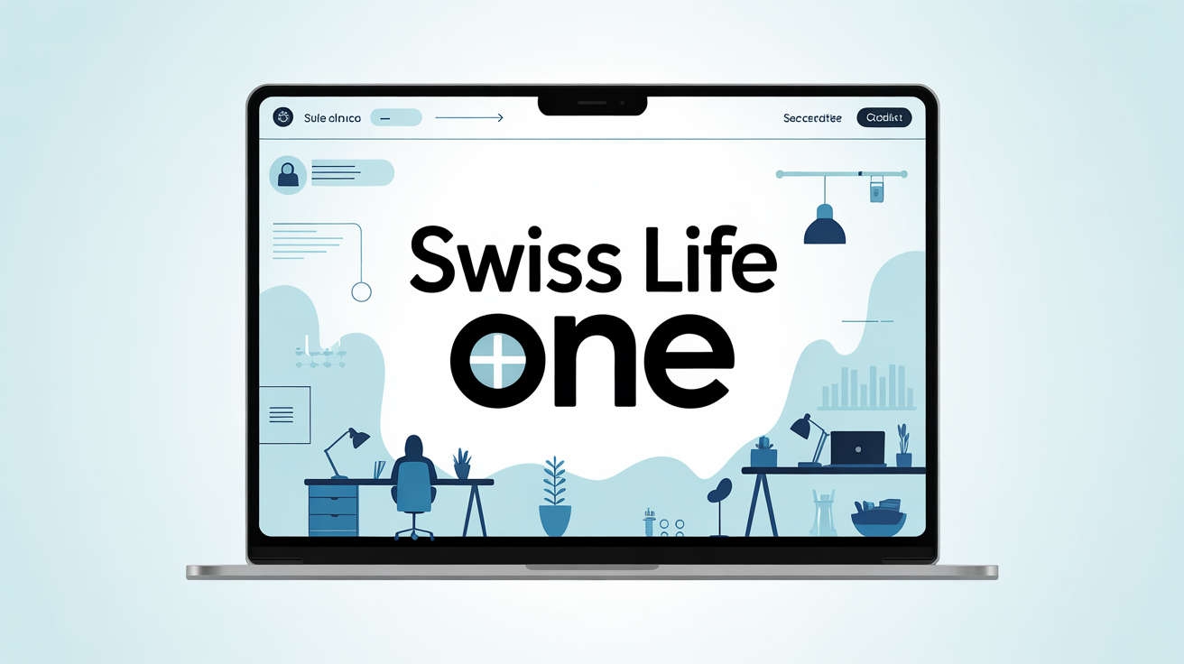 Interface Swiss Life One sécurisée sur écran bureau