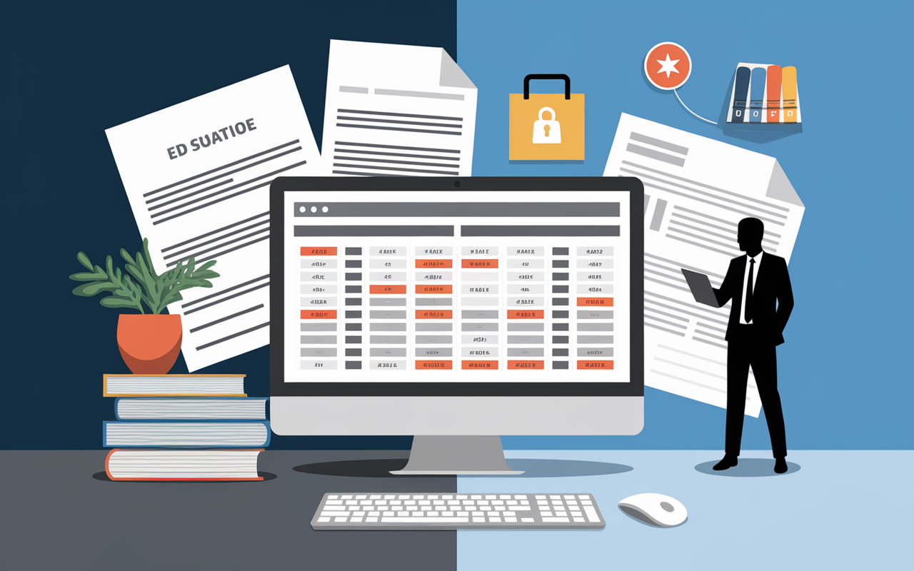tableau droits formation agent public ecran ordinateur