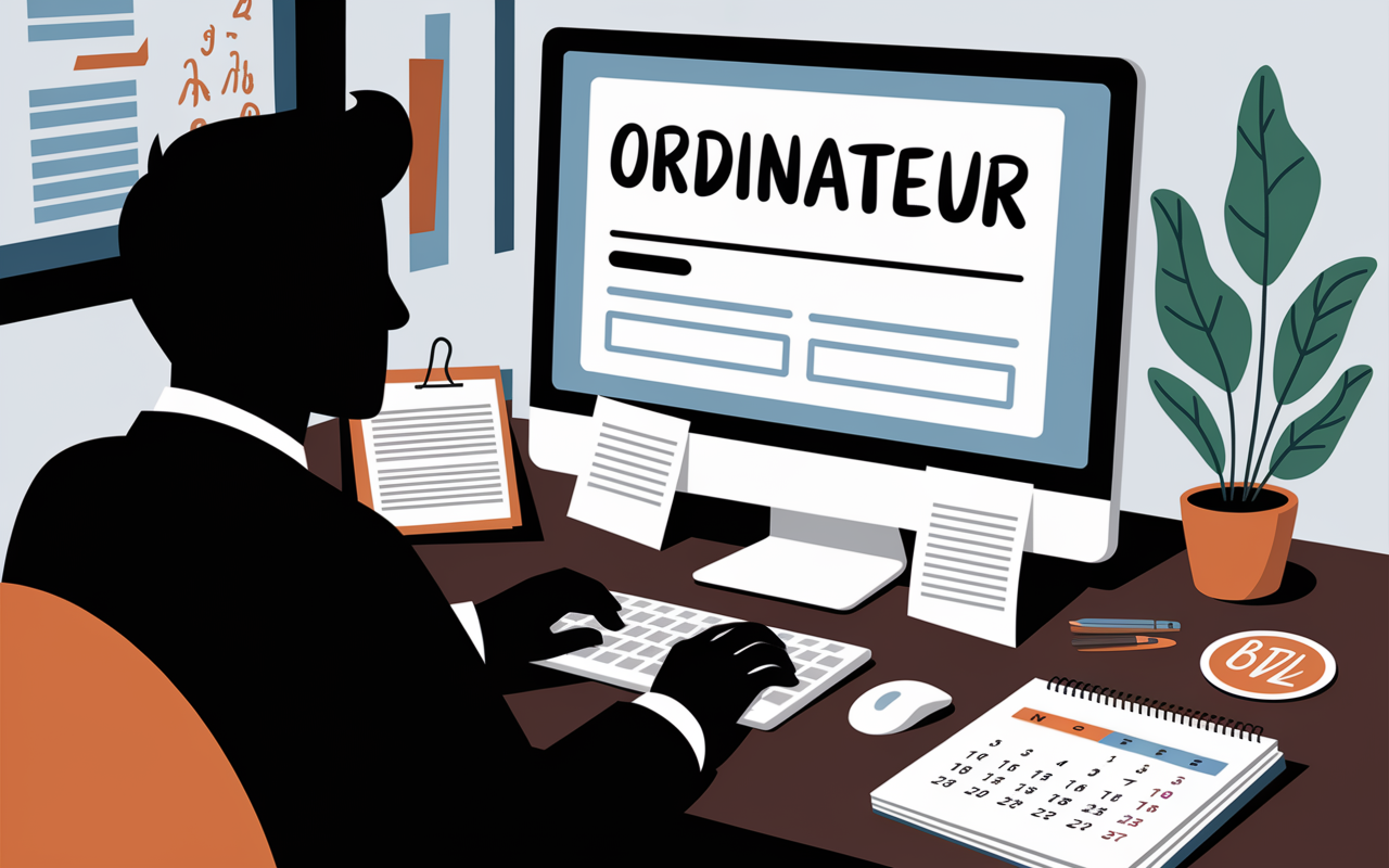 inscription titre professionnel 2026 formulaire ordinateur