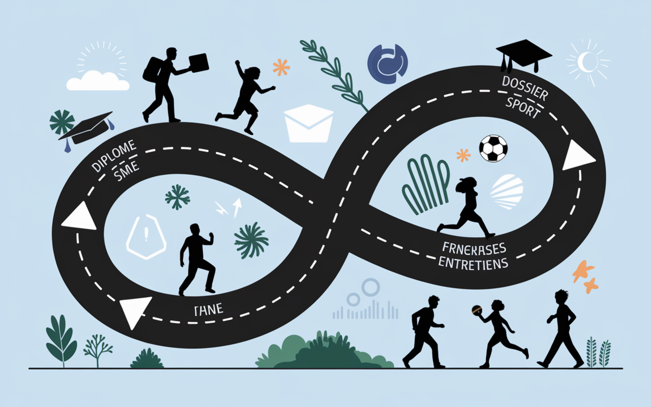 Parcours etapes educateur sportif illustration