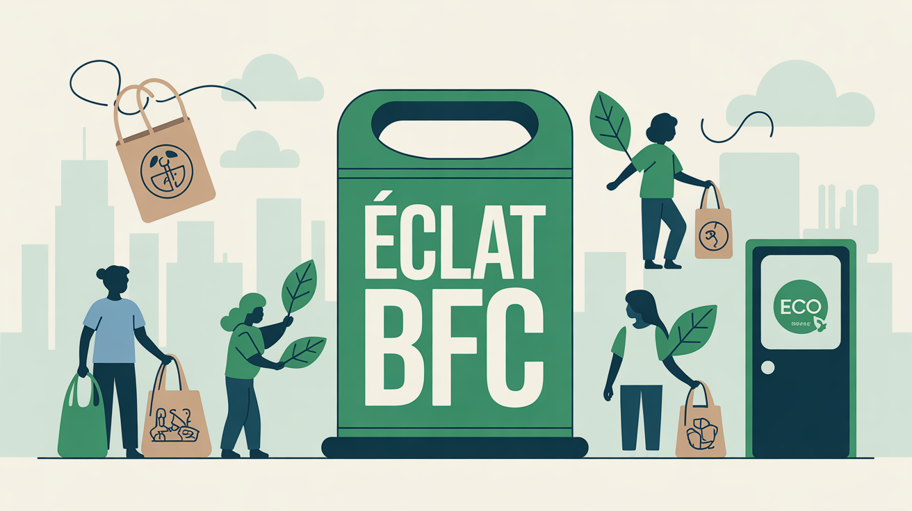 Illustration eclat bfc pressing dijon eco responsable