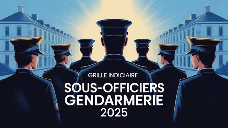 silhouettes sous-officiers gendarmerie devant caserne 2025