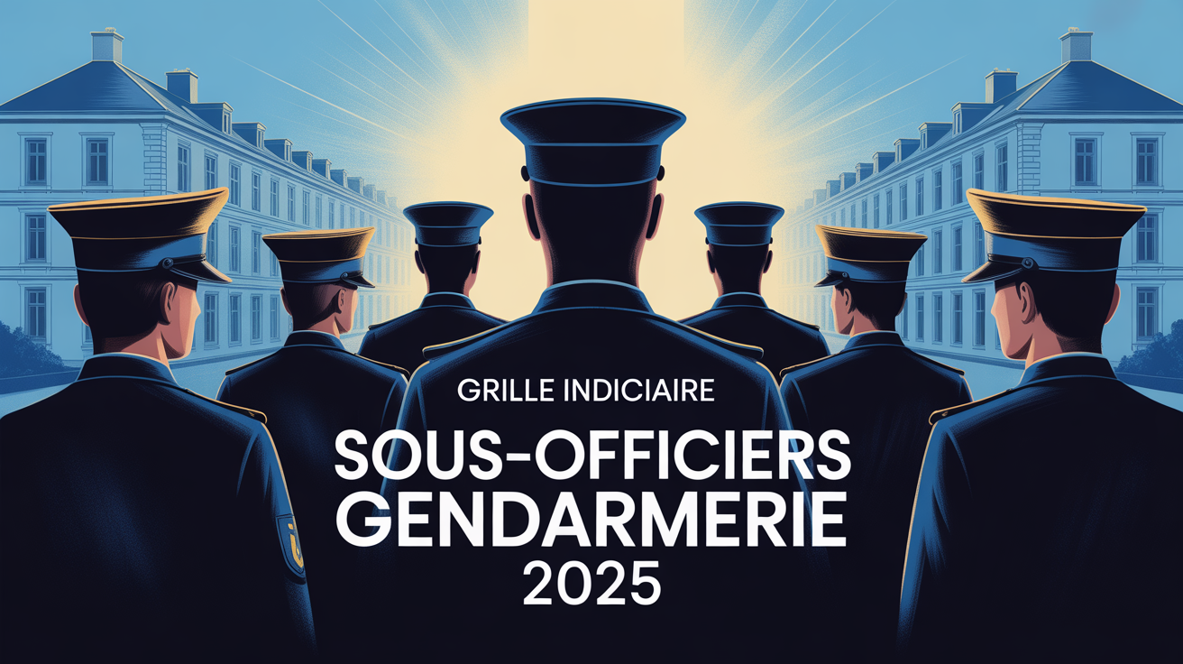 silhouettes sous-officiers gendarmerie devant caserne 2025
