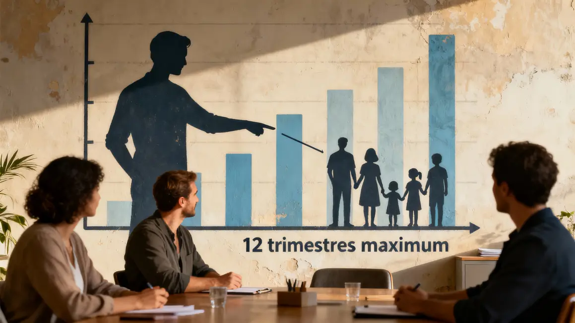 maximum 12 trimestres conge parental retraite