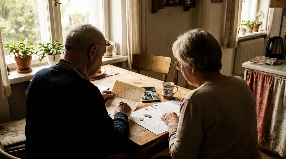 Seniors comparant mutuelle santé à la maison