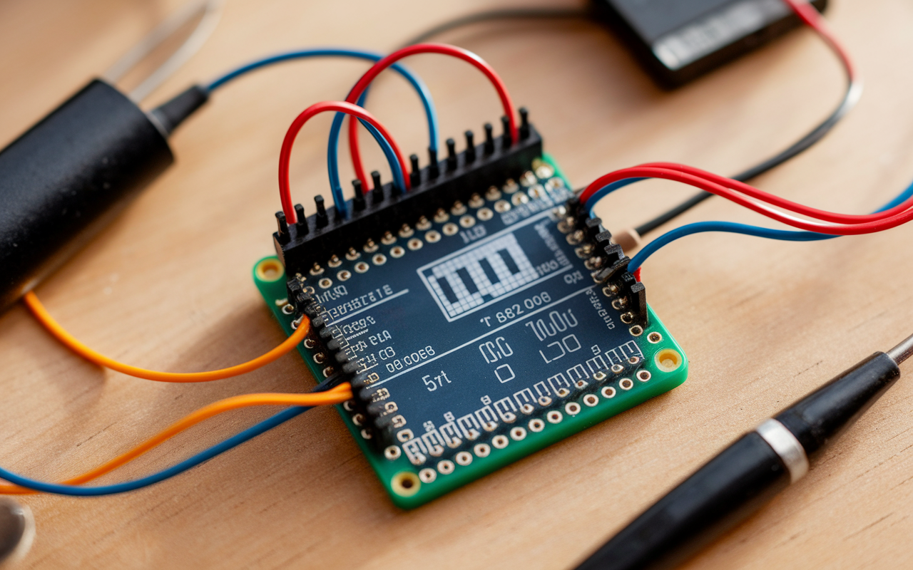 schema voltmetre numerique arduino breadboard affichage lcd