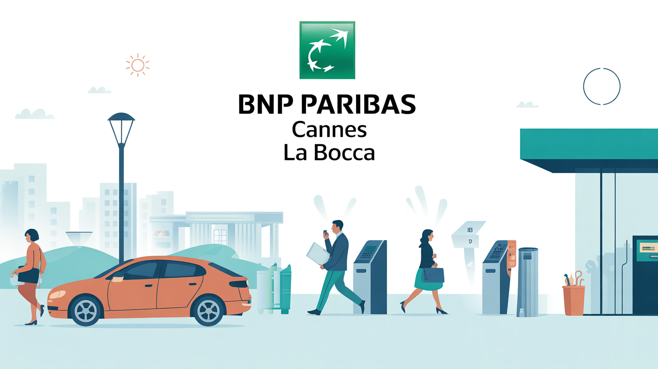 agence bnp cannes la bocca stylisee avec parking