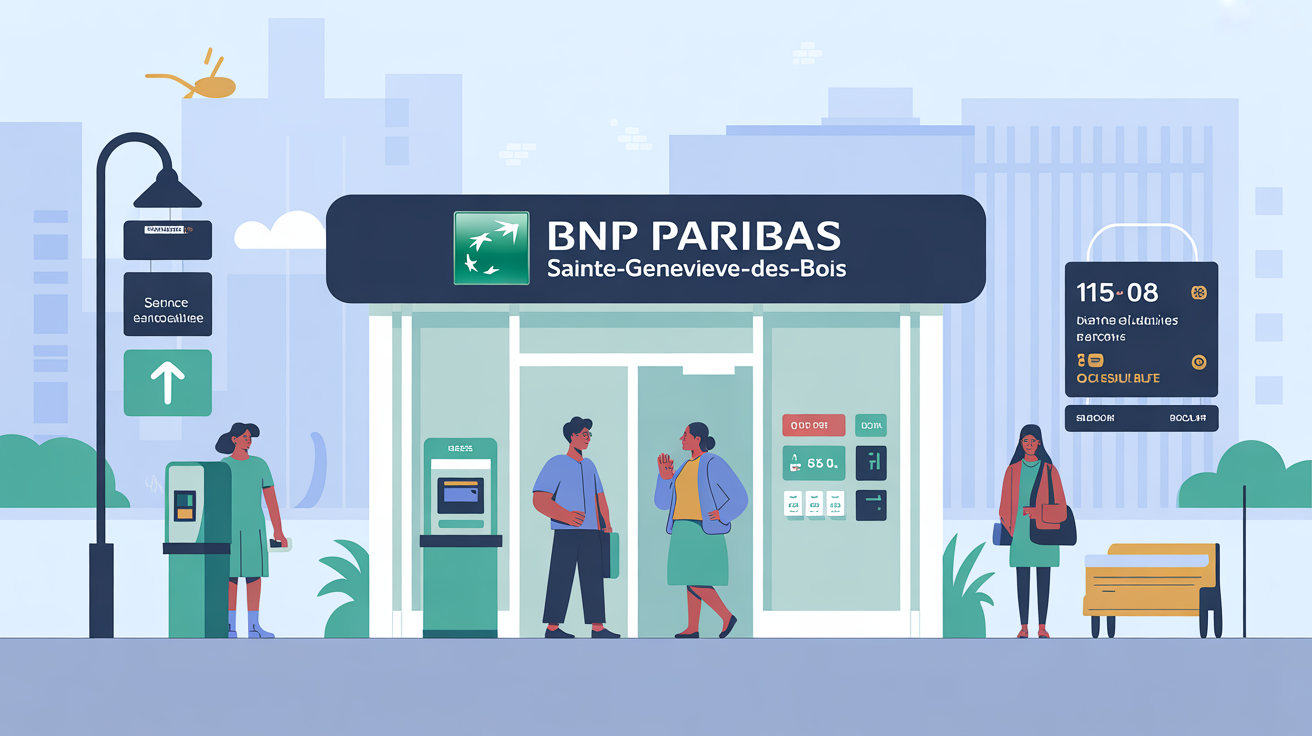 agence bnp paribas sainte geneviève des bois moderne et urbaine