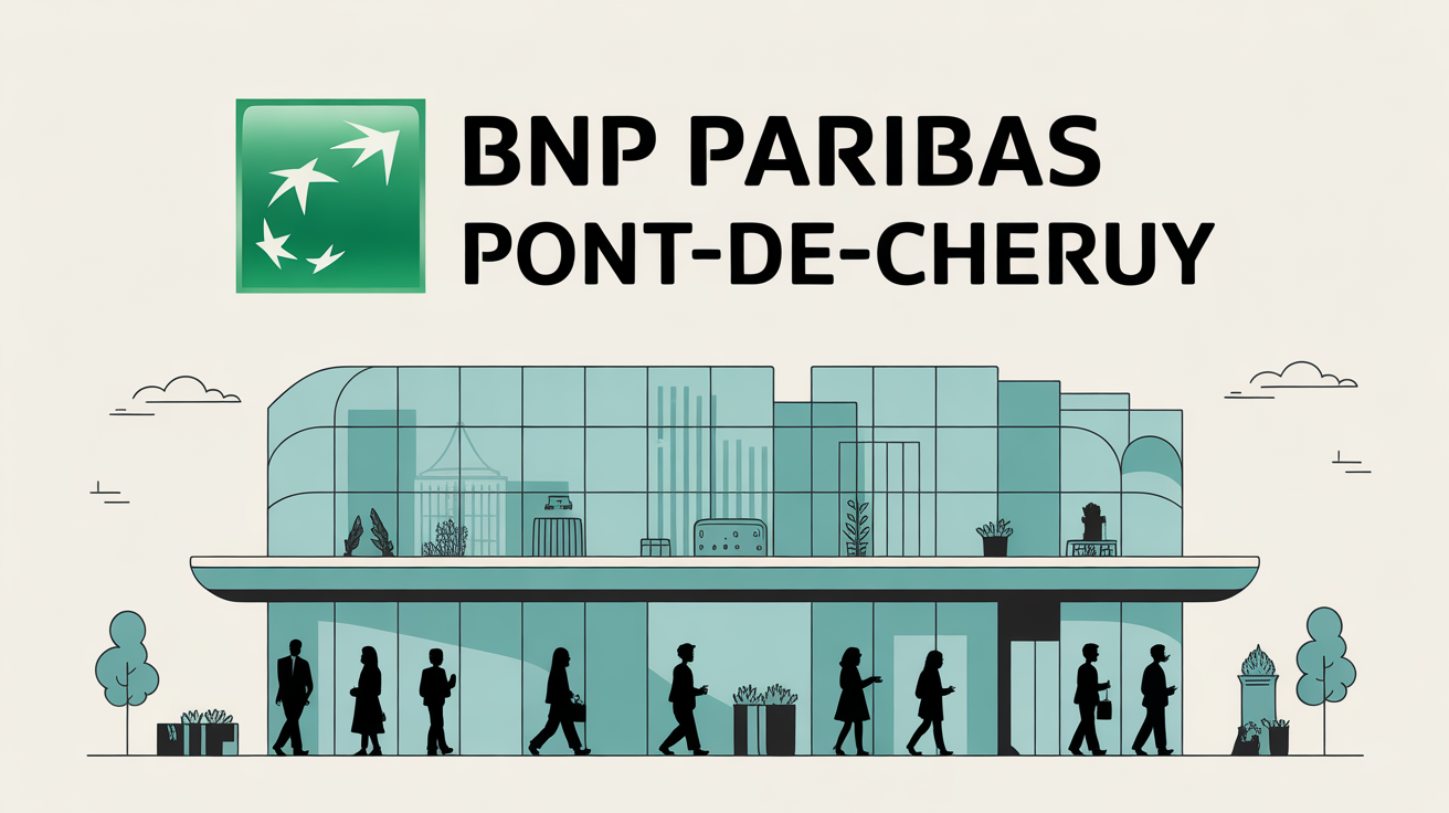 bnp pont de cheruy facade bank moderne