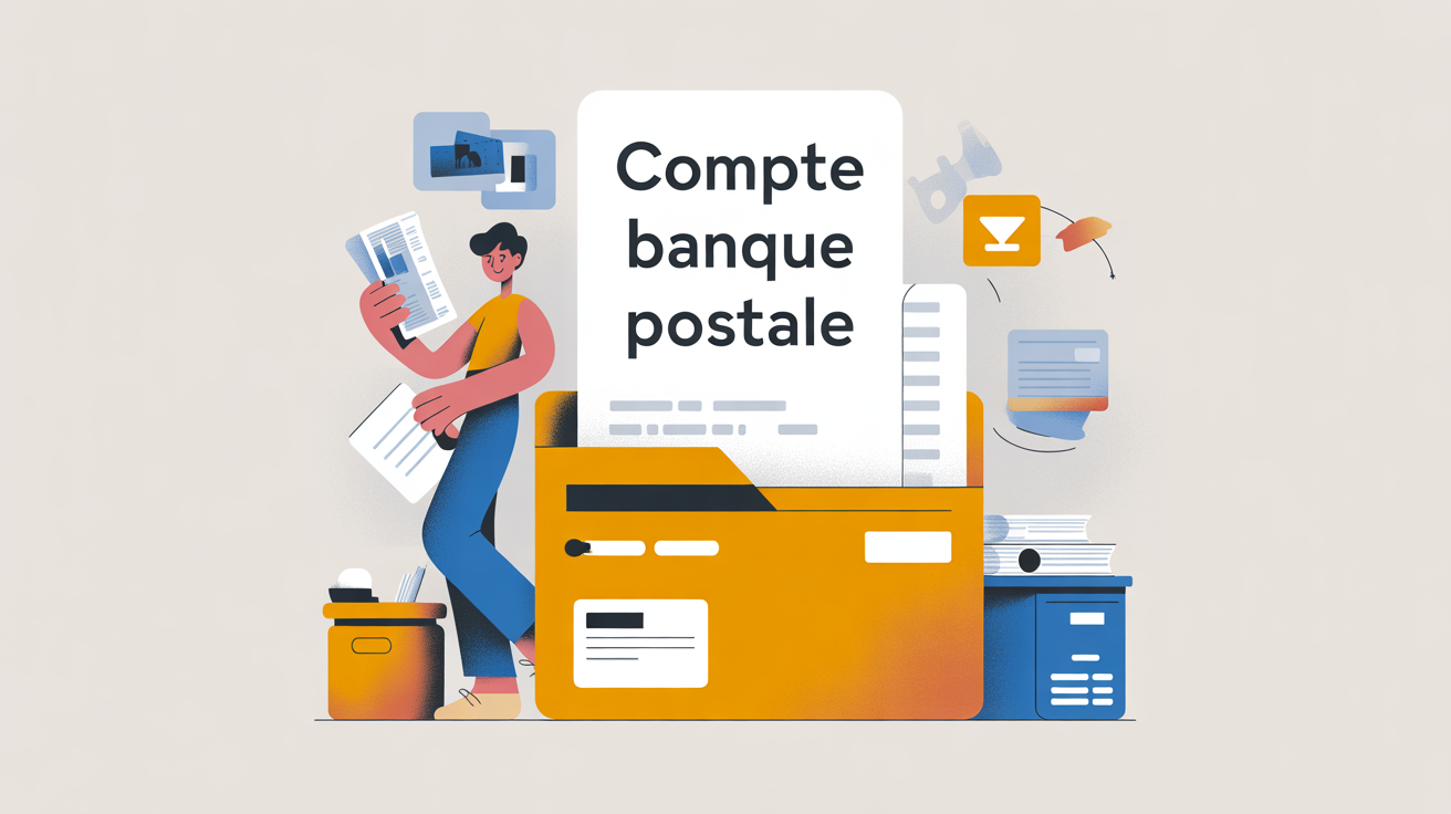 Illustration cloturer un compte banque postale dossier symbole loi gratuit