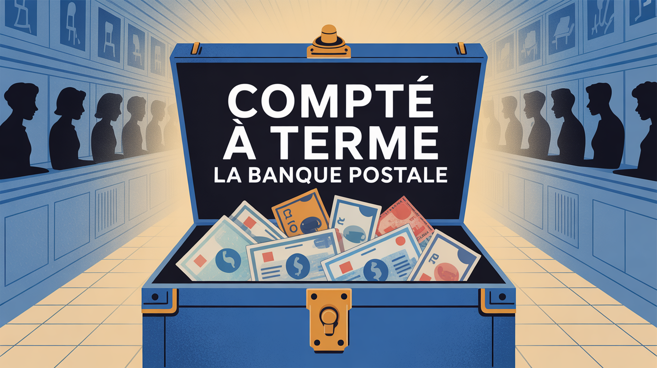 Coffre ouvert billets compte à terme La Banque Postale