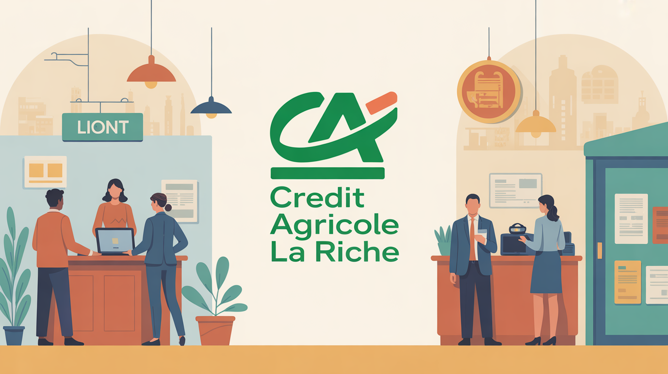 agence credit agricole la riche stylisee