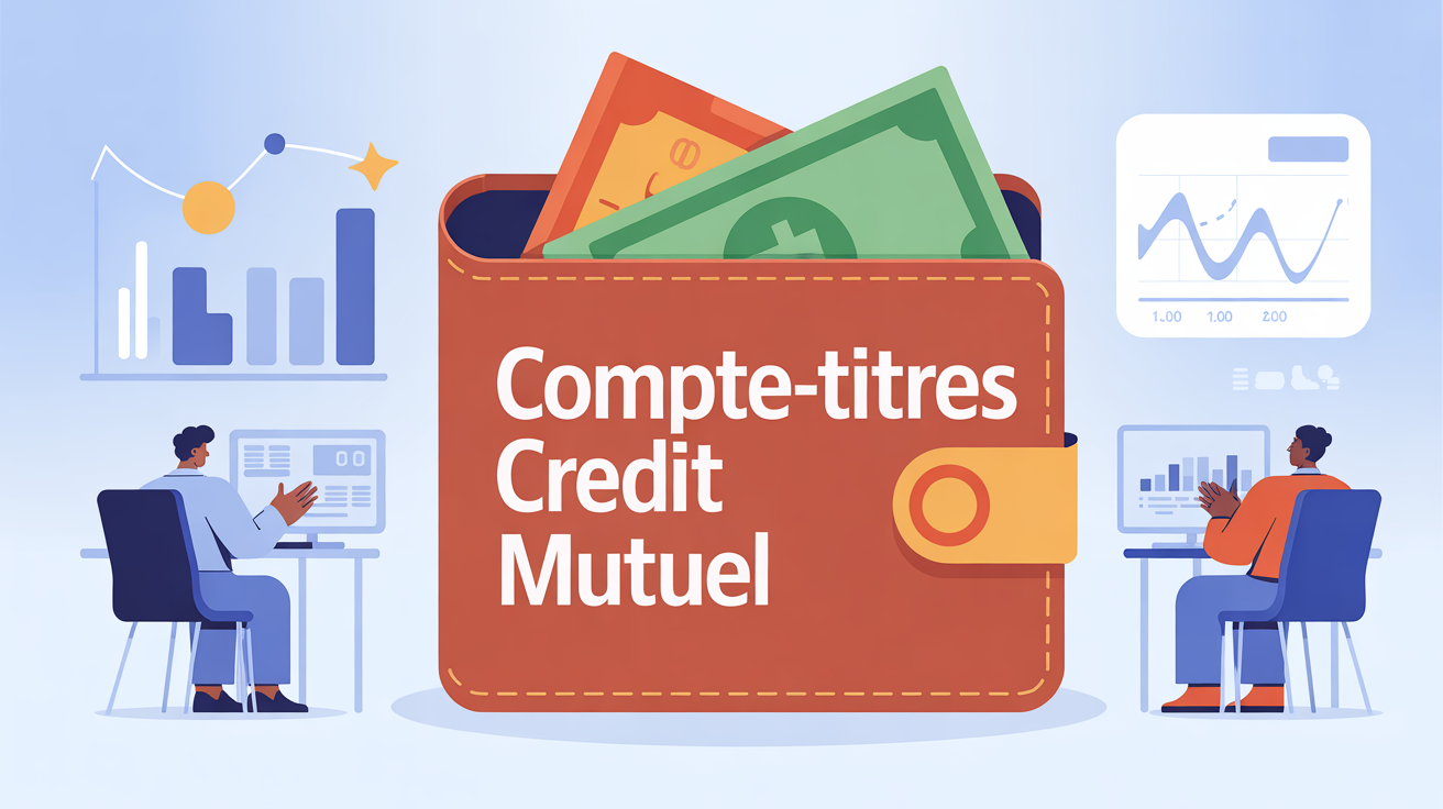 illustration portefeuille et graphiques credit mutuel compte titre