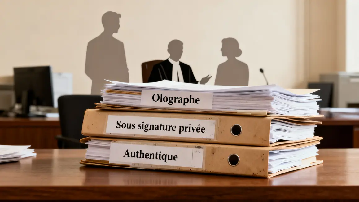 Dossiers formes testament notaire temoins schema