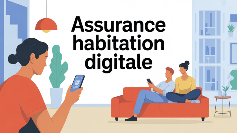 avis assurance lemonade illustration personnages smartphone salon