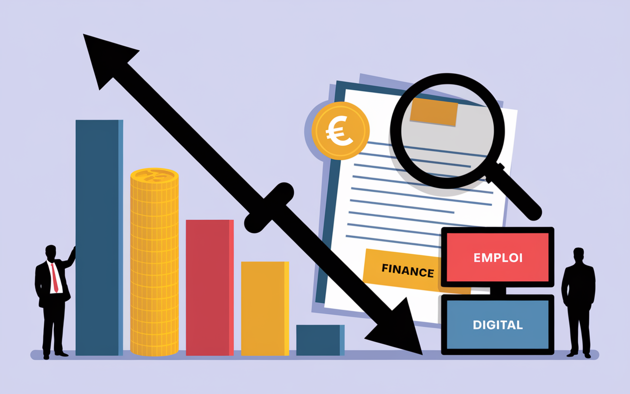 baisse de taux secteur emploi finance digital