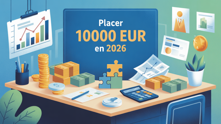 illustration moderne comment investir 10000 euros en 2026