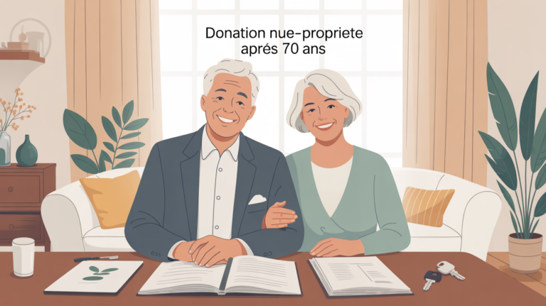 donation nu propriété après 70 ans couple senior clés maison