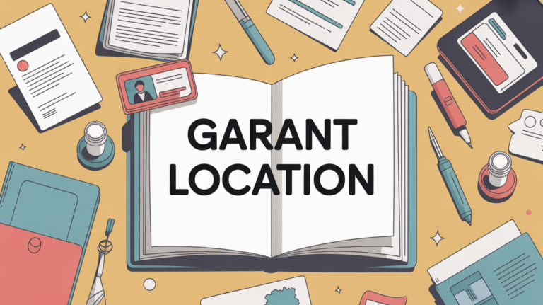 illustration dossier pour location garant pieces administratives