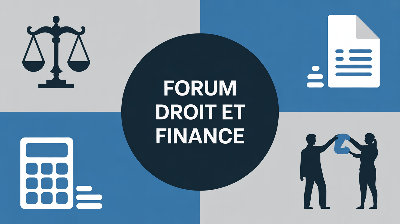 fond bleu gris grandes icônes droit et finance forum