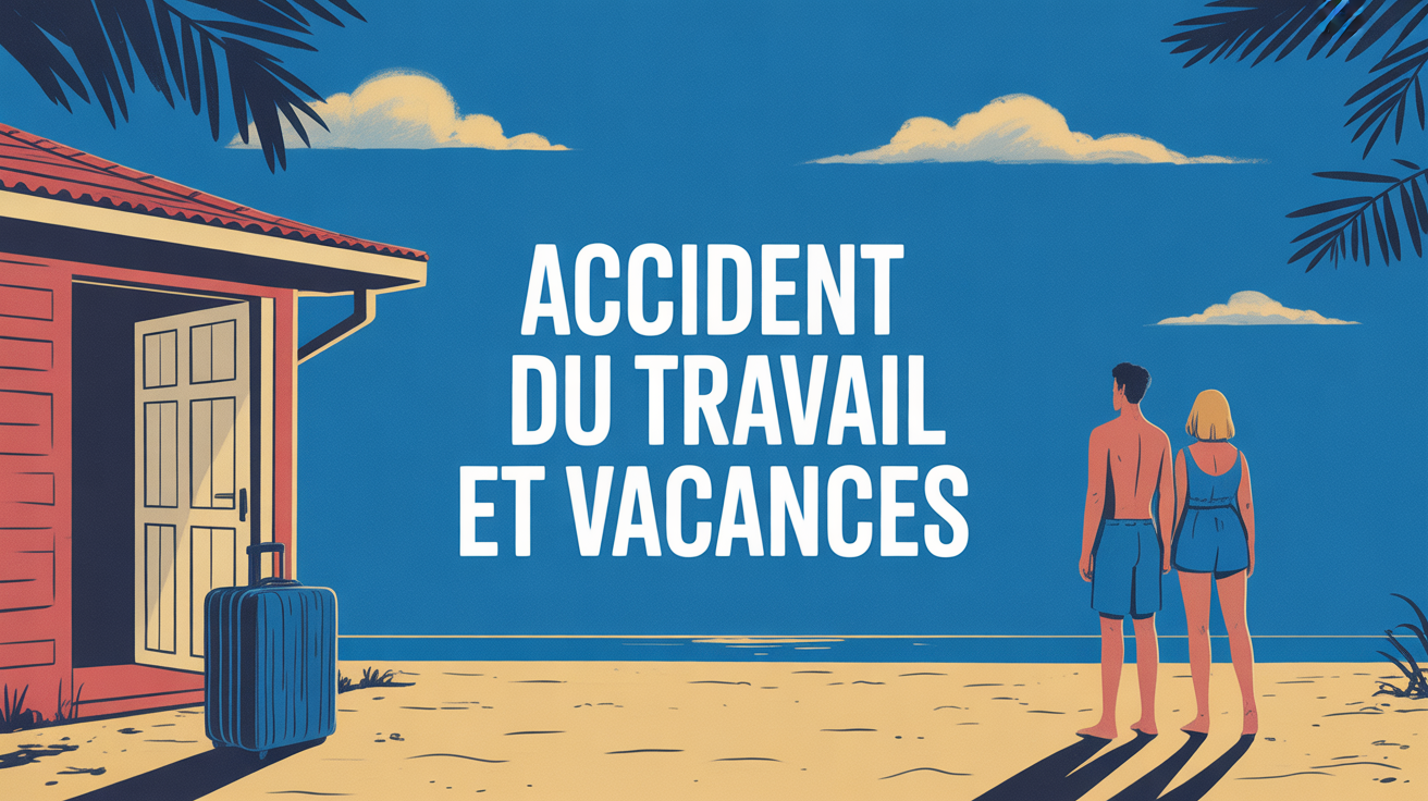 en accident de travail peut on partir en vacances illustration maison valise