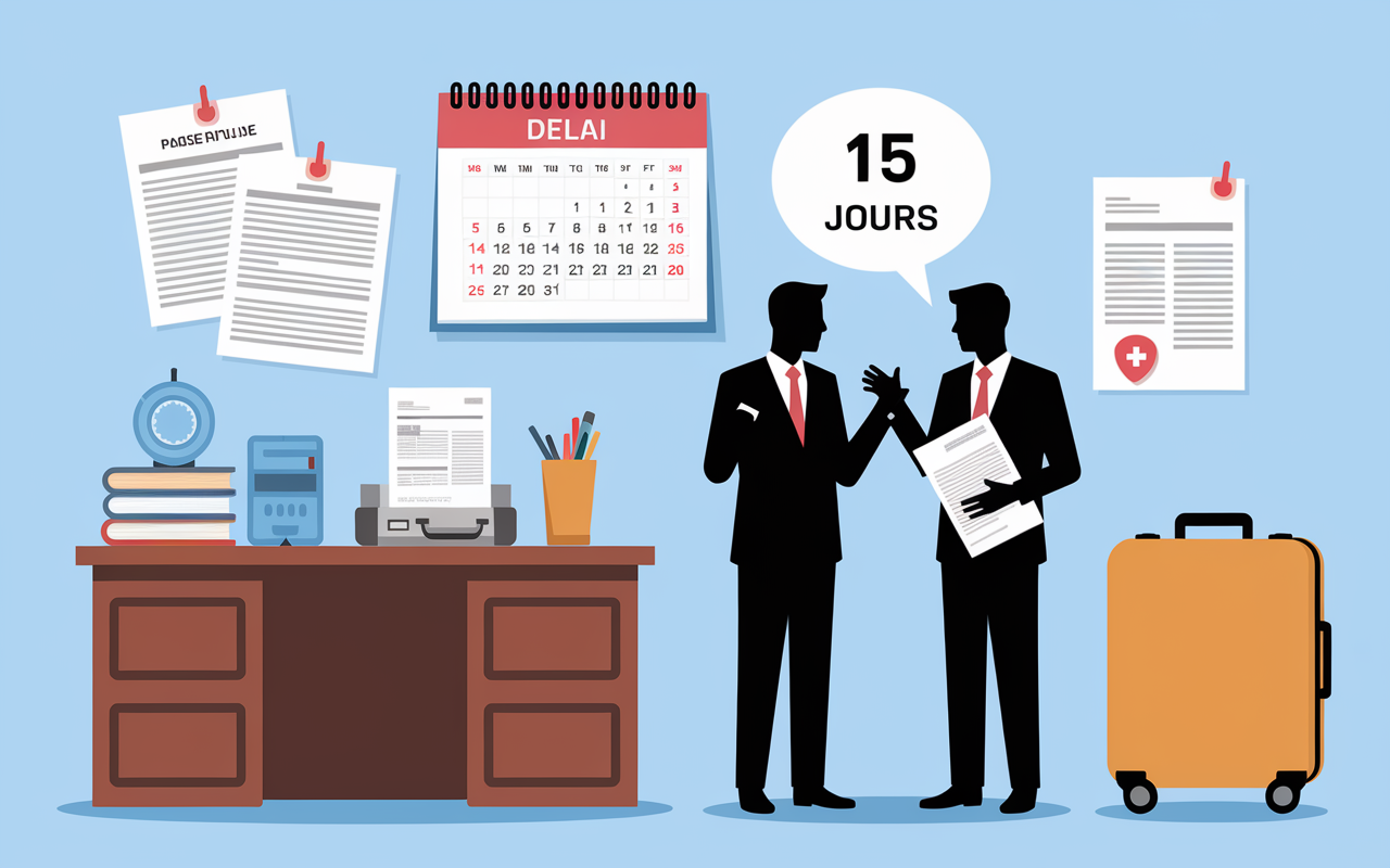 en accident de travail peut on partir en vacances bureau delai