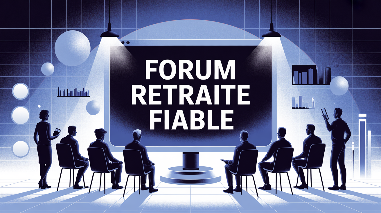 forum retraite illustration stylisee moderne