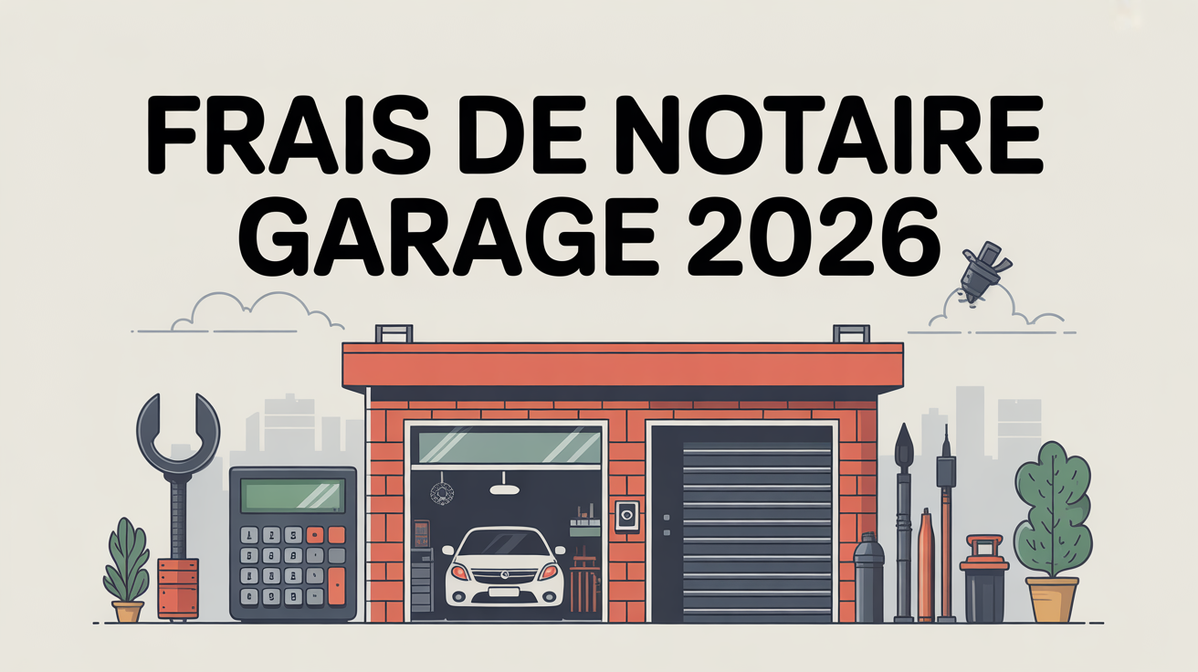 illustration garage frais de notaire 2026